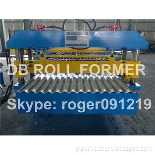 5.5kw Roof Panel Roll Forming Machine With 18 Stations + /